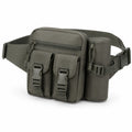 Gürteltasche 30 x 15 x 18 cm aus Polyester Olivgrün mit Mehrfachfächern