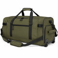 Reisetasche mit Rollen 70 x 35 x 35 cm aus Polyester Olivgrün für Reisen mit Schultergurt