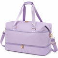 Reisetasche 50 x 25 x 30 cm aus Polyester in Flieder mit Schuhfach