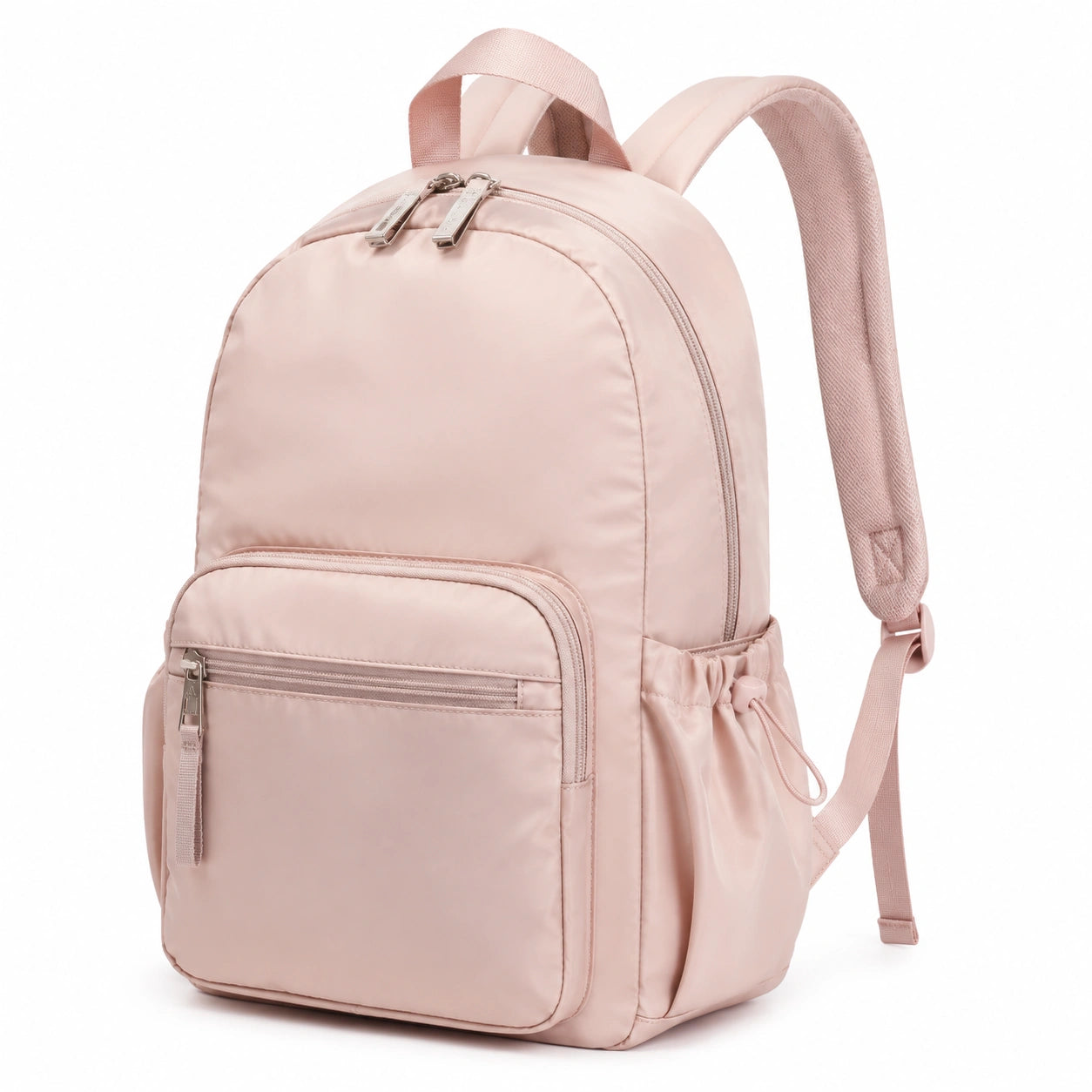 Rucksack 42 x 30 x 16 cm Polyester Rosa mit Reißverschluss für Alltag und Schule