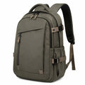 Rucksack 30 x 18 x 45 cm aus Textilgewebe olivgrün für Alltag und Reise
